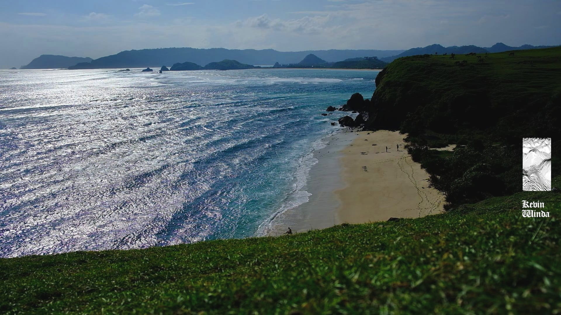 Lombok Merese Hill ocean beach, white sand, blue water nature connection | Kevin Winda wellness retreats and spiritual travel tours