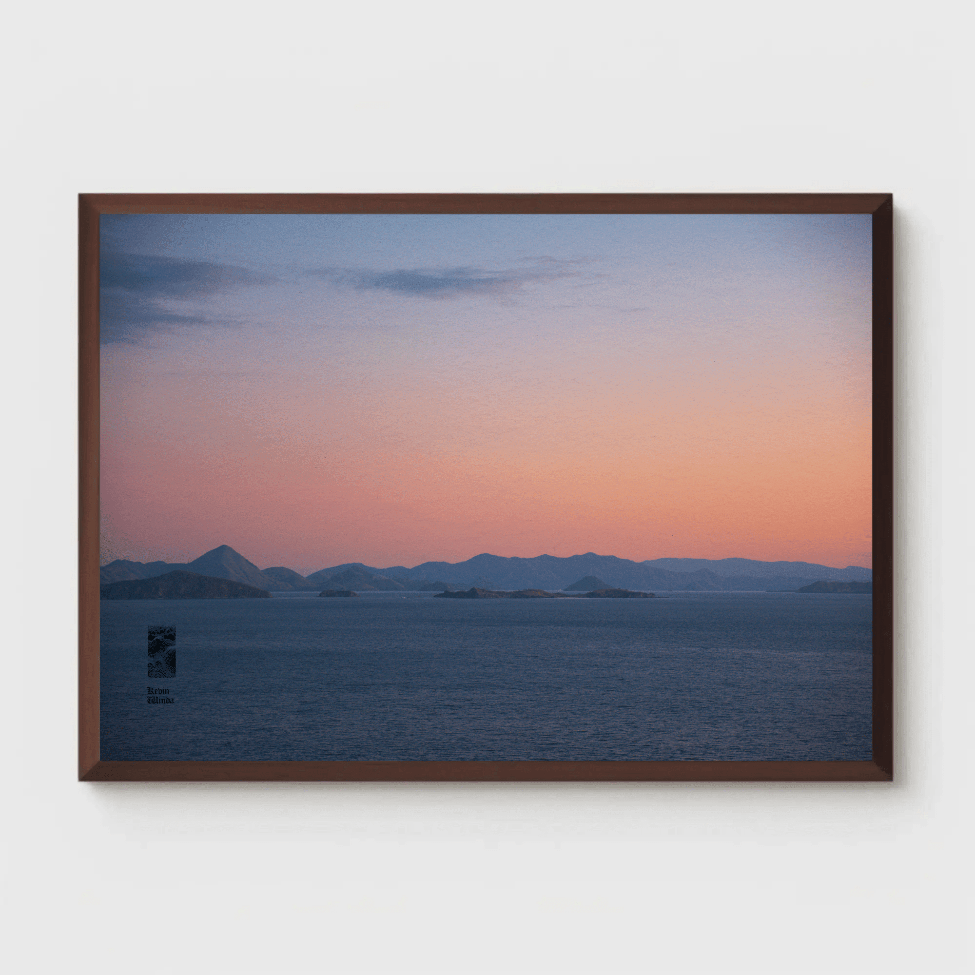 Coastal sunset canvas ocean photo print Komodo Islands hills Flores Indonesia mockup 12 Coastal sunset canvas ocean photo print Komodo Islands hills Flores Indonesia mockup 12